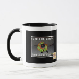 Caneca Eu não gosto de gato. É uma salada.