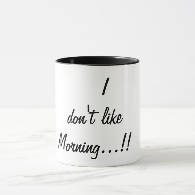 Caneca eu não gosto de manhã (Centro)