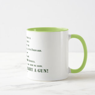 Caneca Eu não levarei uma arma