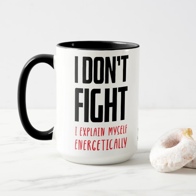 Caneca Eu não luto (Com Donut)