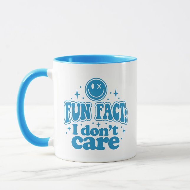 Caneca Eu não me importo com engraçado (Esquerda)