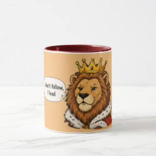 Caneca Eu Não Sigo, Eu Lidero Café Motivacional