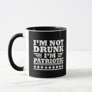Caneca Eu não sou bebado eu sou patriota engraçado 4 de j