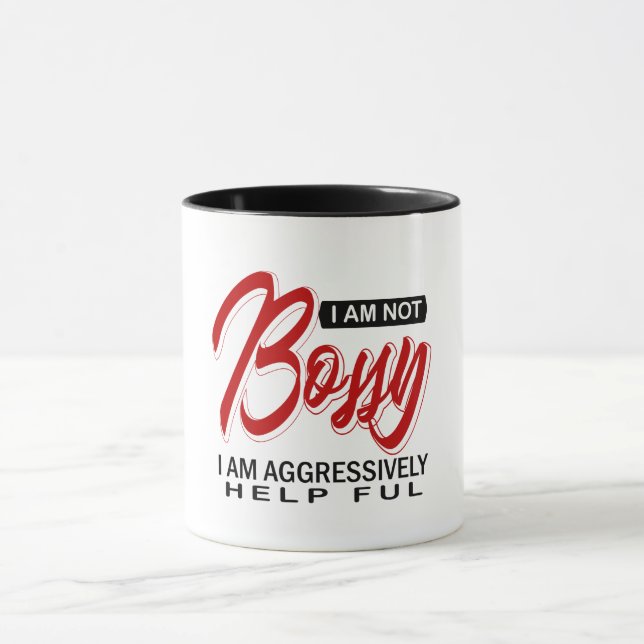 Caneca Eu não sou chato Eu sou agressivamente útil (Centro)