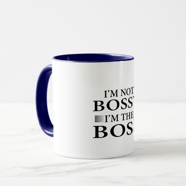 Caneca Eu não sou mandona, eu sou a chefe (Frente Esquerda)