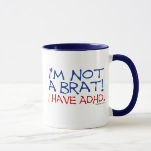Caneca Eu não sou um pirralho! Eu tenho ADHD