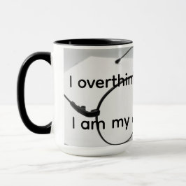 Caneca Eu penso demais