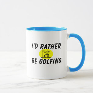 Caneca Eu preferencialmente golfing