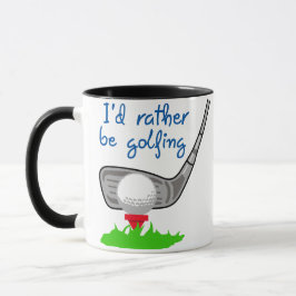 Caneca Eu Preferencialmente ser Golfe