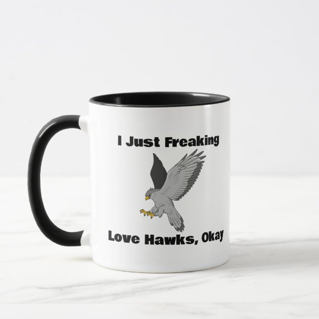 Caneca Eu Só Falo Com Falcões De Amor, Ok, Hawks Coffee M (Esquerda)