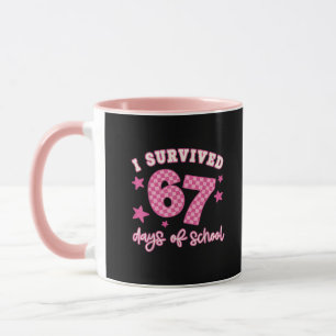 Caneca Eu Sobrevivi 67 Sessenta e Sete Dias de Escola Xad