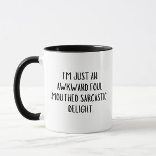 Caneca Eu sou apenas um desagradável sarcástico