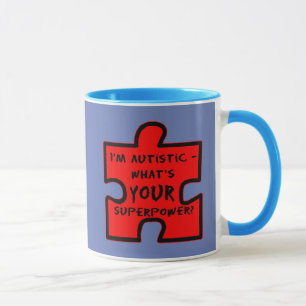 Caneca Eu sou Autista - Qual é o SEU Superpoder?