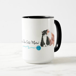 Caneca Eu sou o gato do miau do tapete em torno da cafete