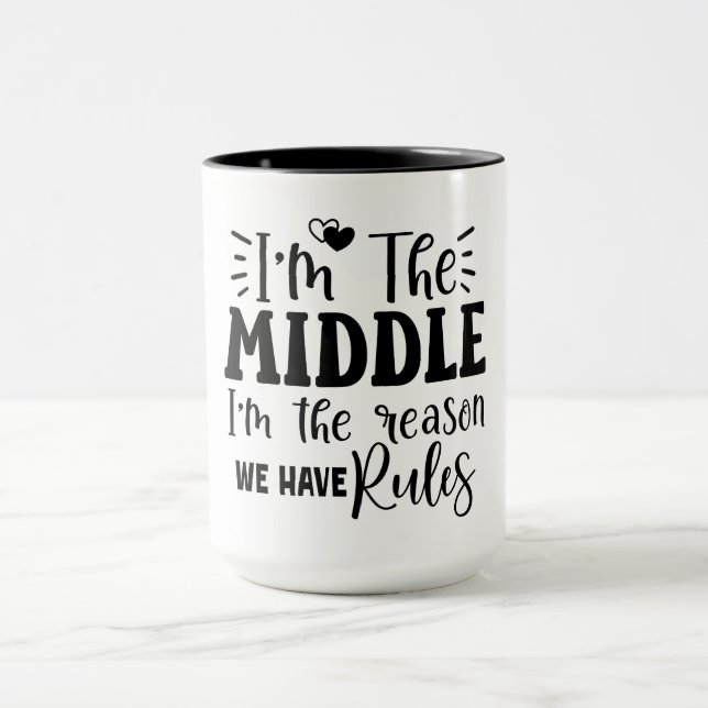 Caneca Eu sou o meio, sou a razão de termos regras (Centro)