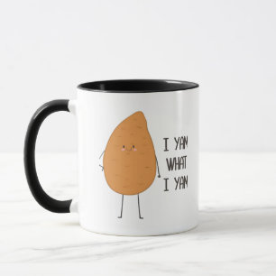Caneca Eu Sou O Que Eu Sou! Yam Vegetable Pun Incrível
