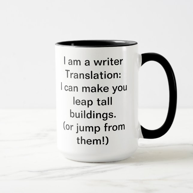 Caneca Eu sou um Escritor (Direita)