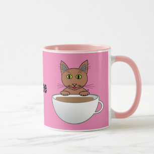 Caneca Eu sou um Gal de Café e Café! Canhão de Gato de Ca