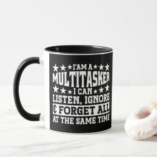 Caneca Eu Sou Um Multitarefa Piada Engraçada Ditos Sarcás