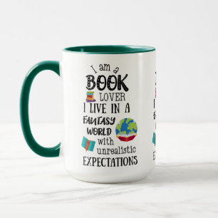 Caneca Eu Sou Um Prato De Livro Num Mundo Fantasmado