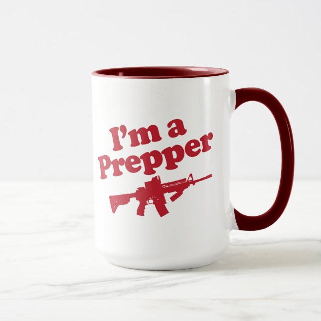 Caneca Eu sou um Prepper (Direita)