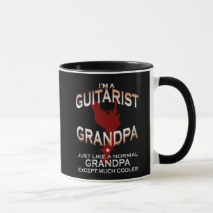 Caneca Eu sou um vovô do guitarrista…