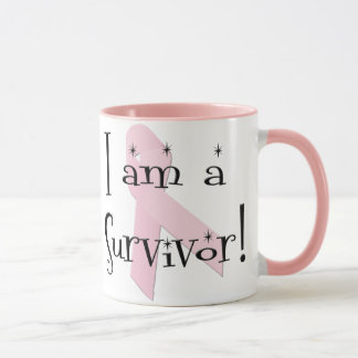 Caneca Eu sou uma Guerreira Sobrevivente ao Câncer de Mam