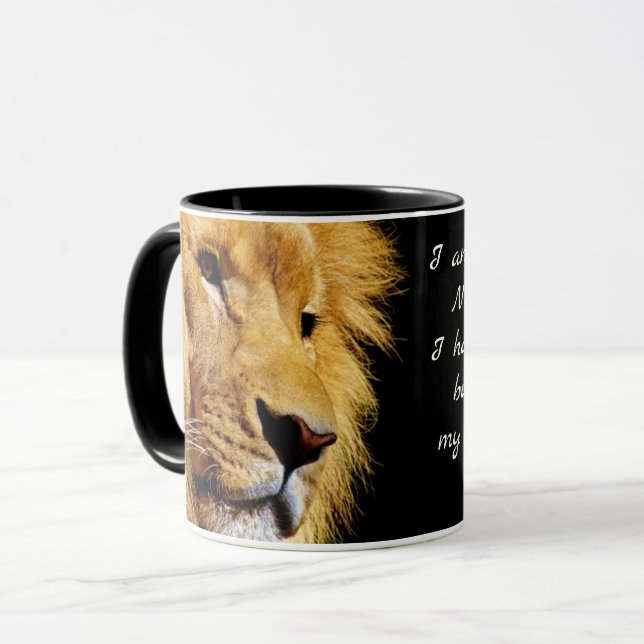 Caneca Eu sou uma princesa, meu pai, uma citação (Frente Esquerda)