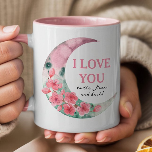 Caneca Eu Te Amo Até a Lua e Volta (Criador carregado)