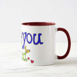Caneca Eu te amo babá