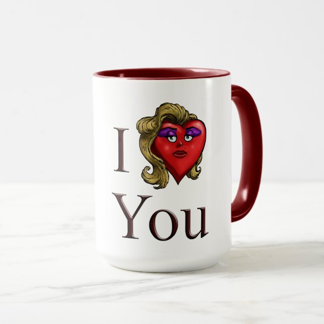 Caneca Eu Te Amo Ela Coração (Frente Esquerda)