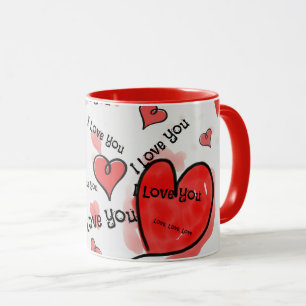 Caneca Eu Te Amo, Eu Te Amo, Eu Te Amo