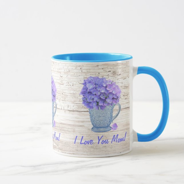 Caneca Eu Te Amo Mãe Hydrangea Mug (Direita)