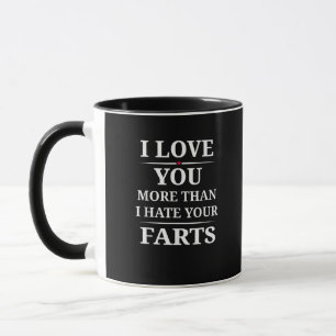 Caneca Eu Te Amo Mais Do Que Odeio Seus Peidos Casal Engr