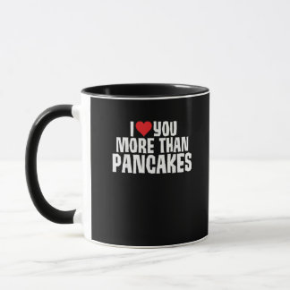 Caneca Eu Te Amo Mais Do Que Panquecas Citação Romântica