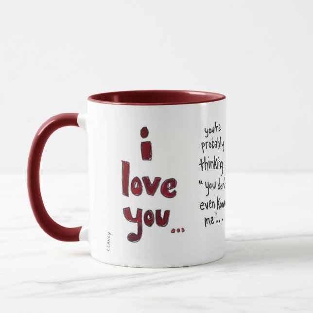Caneca Eu te amo Mug (Esquerda)