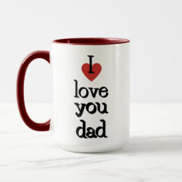 Caneca Eu te amo pai Mug |café | oferta