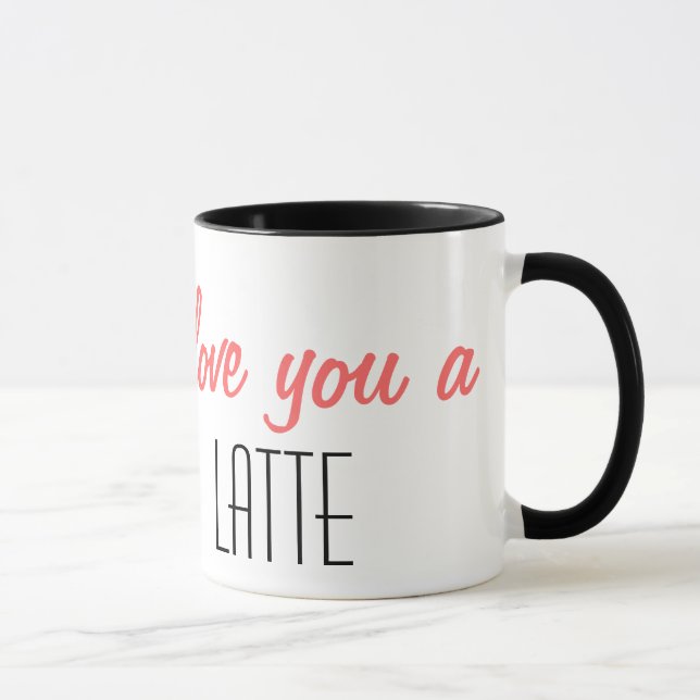 Caneca eu te amo um latte (Direita)