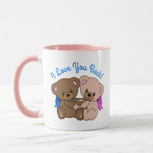 Caneca Eu Te Amo Ursos De Teddy Abraçando
