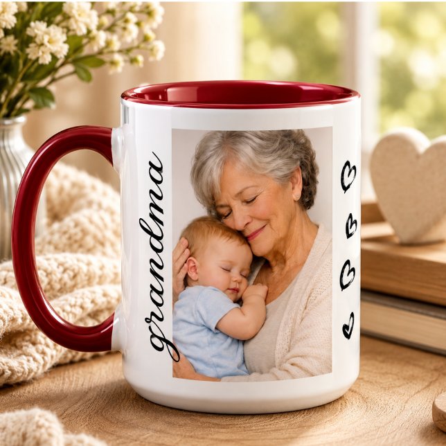 Caneca Eu Te Amo Vovó | Dia dos Avós (I Love You Grandma | Grandparents Day Mug)