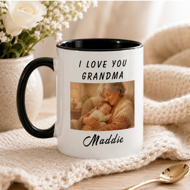 Caneca Eu Te Amo Vovó | Dia dos Avós (I Love You Grandma Mug | Grandparents Day)