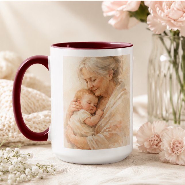 Caneca Eu Te Amo Vovó | Dia dos Avós (I Love You Grandma | Grandparents Day Mug)