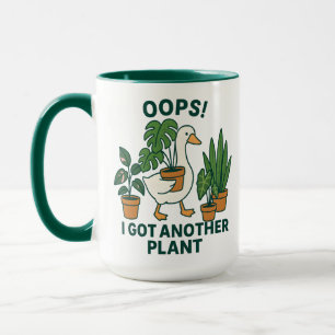 Caneca Eu Tenho Outra Planta, Ganso Tolo, Amante de Plant