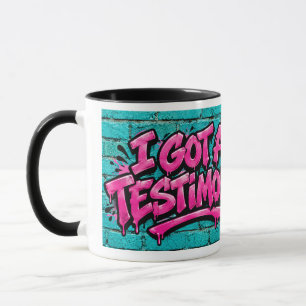 Caneca Eu tenho um testemunho