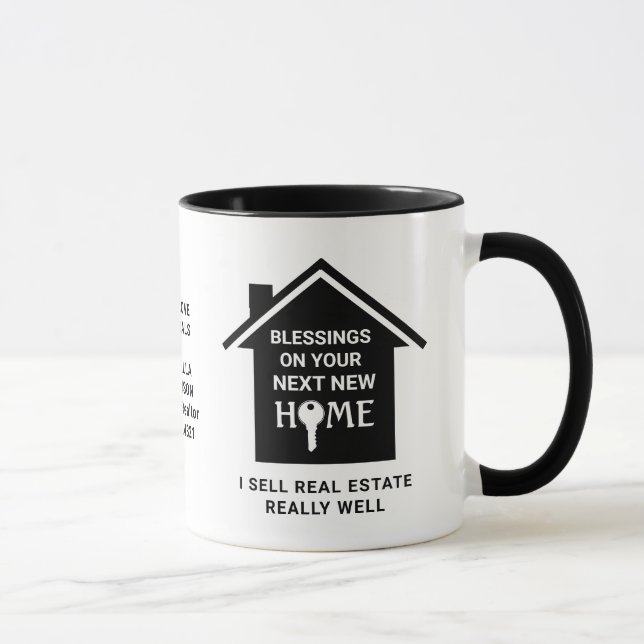 Caneca EU VENDO REAL ESTATE Agent Realtor (Direita)