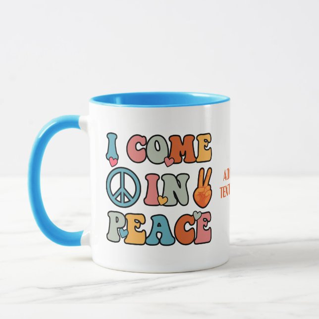 Caneca Eu Vim Em Namorados De Paz (Esquerda)
