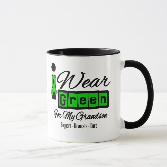 Caneca Eu visto o neto verde da fita (retro) - (Direita)