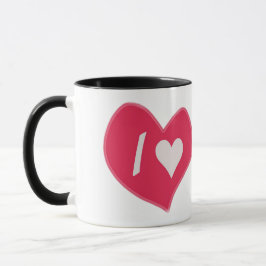 Caneca “Eu❤️Você Coração – Design de Presente Romântico F