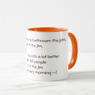 Caneca Eu vou para Jim Funny Quote Piada Tea Coffee Mug