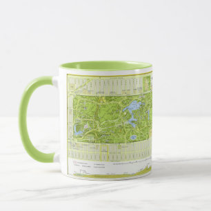 Caneca EUA: 1994/1994 Manhattan - mapa do PARK CENTRAL
